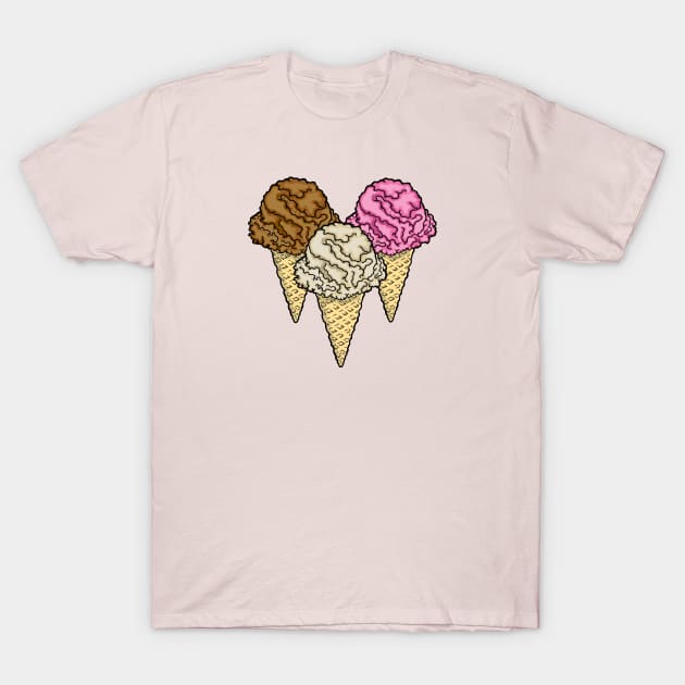 Ice cream T-Shirt by DJSK